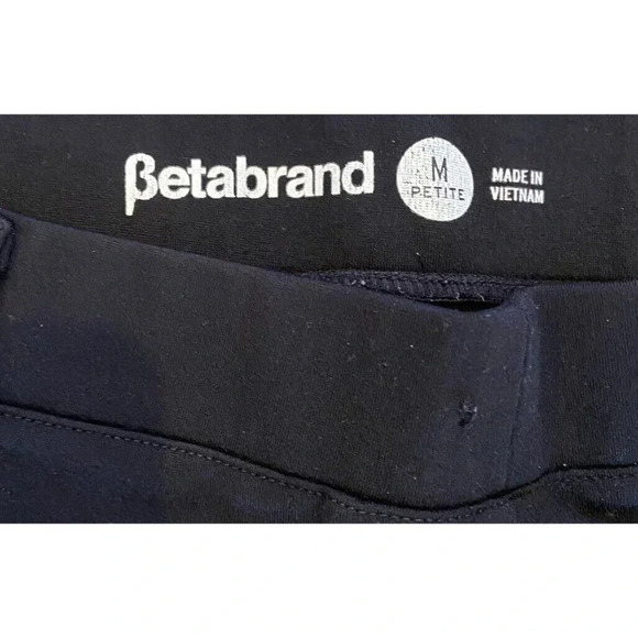 Betabrand Pants Straight Black Size Medium Petite MP - Picture 2 of 5
